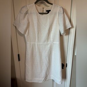 J. Crew White Eyelet Mini Dress